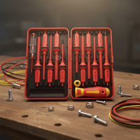 Fournisseur Qixin, jeu de tournevis électriques magnétiques VDE personnalisés, 13 pièces, outils de réparation pour électriciens, isolation électrique