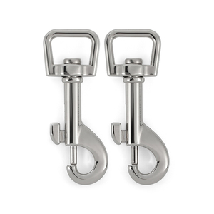 <span class=keywords><strong>Mousqueton</strong></span> pour <span class=keywords><strong>chien</strong></span> en laiton massif de luxe, pivotant, robuste, écologique, avec griffe de homard, finitions or et noir mat, 3/8'' et 1-1/2'' - Product Image 2