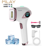 Épilateur IPL 16J personnalisé OEM à marque privée, appareil d'épilation laser à refroidissement par glace pour femmes, utilisation à domicile