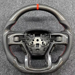 Accesorios de Alta Calidad para Automóviles <span class=keywords><strong>Ford</strong></span> <span class=keywords><strong>Raptor</strong></span> 2007-2014 F150, Volante de Fibra de Carbono de 4 Radios - Product Image 1