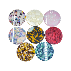 Oradour <span class=keywords><strong>Retro</strong></span> Xách Tay Trang Điểm Gương Dễ Thương 1X/2X Độ Phóng đại Tùy Chỉnh Túi Cầm Tay Acetate Mỹ Phẩm Gương Thắp Sáng Tính Năng - Product Image 6