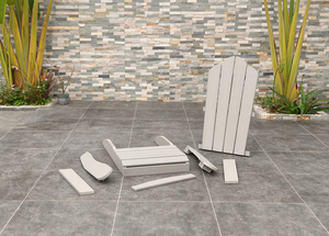 Sillas de Madera Plástica Plegables para Jardín y Playa, Silla Adirondack para Exteriores con Cubierta - Product Image 4