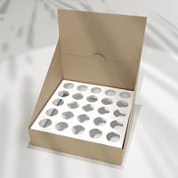 Boîte de présentation personnalisée imprimée, petit emballage en carton, impression en relief pour la vente au détail, dossier de manipulation en papier, matériaux recyclés