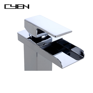 CYEN, gran oferta, <span class=keywords><strong>grifo</strong></span> de cascada de latón cuadrado de una sola palanca, <span class=keywords><strong>grifo</strong></span> de baño, mezclador de baño cuadrado, mezclador de <span class=keywords><strong>lavabo</strong></span> de cascada, <span class=keywords><strong>grifo</strong></span> <span class=keywords><strong>barato</strong></span> - Product Image 2