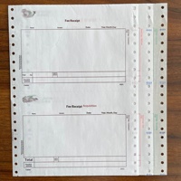 Papier continu autocopiant multicolore 4 feuillets, format 241x279mm (9,5x11 pouces), imprimé sur mesure