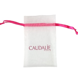 Pochette cadeau à cordon de serrage haute densité, emballage en maille, sac en organza - Product Image 2