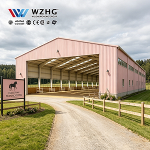 Fabricante de estructuras de acero a gran escala para pistas ecuestres en instalaciones de entrenamiento con selección de grado estructural especificado - Product Image 1