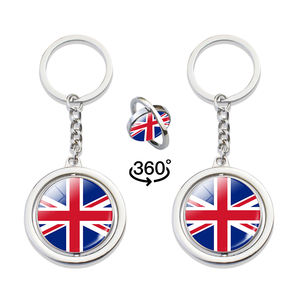 Брелок для ключей в виде хрустального автомобиля, Италия, Италия, Албания, Британия, Сербия, Румыния, Болгария, Хорватия, стеклянный купольный флаг, сувенир - Product Image 1