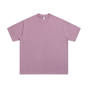 T-shirt pour homme japonais de 300 g, poids lourd, en coton, manches courtes, col rond, ample, uni, blanc, base, été, manches courtes - Product Image 3