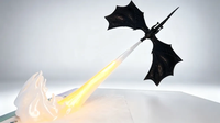 Lampe LED Dragon Souffleur de Feu Imprimée en 3D, Veilleuse Dragon, Ornement de Bureau Fantastique, Décoration Créative et Originale pour la Maison, Cadeau Idéal pour les Amateurs de Jeux