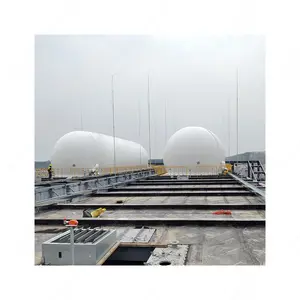 Serbatoio settico biogas in plastica a doppia membrana,