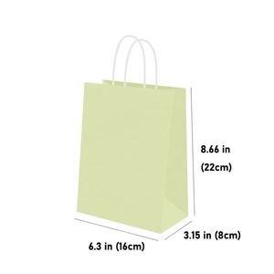 Eco-Friendly Colorful Kraft <b>Paper</b> Gift Bag for Jelly Pet Food & Birthday Wedding Goodies Solid Color for Packaging - Product Image 2