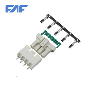 AMP 1376383-1 Nylon 66 Bronce fosforado Latón 5,0mm Paso Cable a placa Conector Header 3 Pole Housing Crimp Connect - Product Image 1