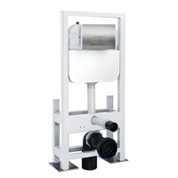 A&C Factory Direct Citerne murale dissimulée moderne à double chasse pour WC suspendu, en matériau HDPE écologique