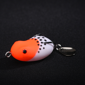 Mini leurres <span class=keywords><strong>grenouille</strong></span> 4cm8g leurre de pêche en plastique souple appâts faits à <span class=keywords><strong>la</strong></span> main 12 couleurs - Product Image 5