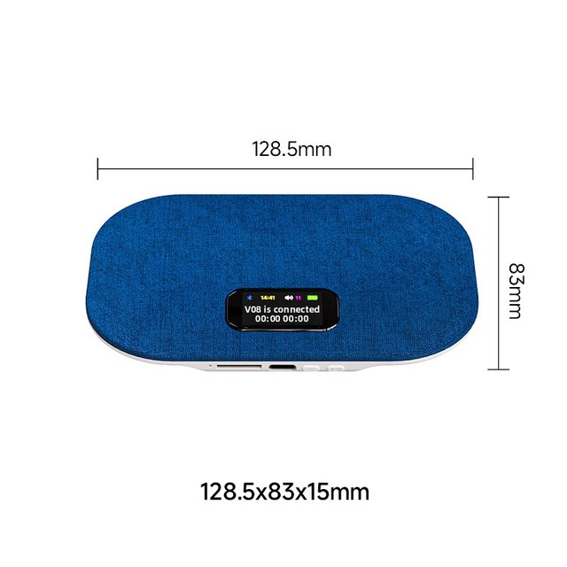 2026 New Model Sleep Pillow Speaker White Noise Bluetooth ABS HD Time Display Lyrics Synchronization