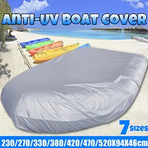Capa para caiaque proteção contra poeira, protetor solar à prova d' água para armazenamento ao ar livre de barco de pesca e canoa