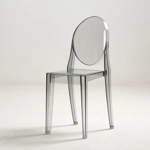 Silla Apilable de Lujo Nórdico Moderno, Muebles Elegantes de Acrílico Transparente de Primera Calidad para el Hogar, Restaurante, Cafetería - Product Image 3