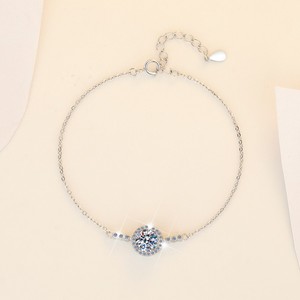 S925 Silver <b>Bracelet</b> 1CT Moissanite Jewelry Elegant <b>Sweet</b> Boutique Jewelry <b>Bracelet</b> Simple Fashion Classic Design <b>Bracelet</b> - Product Image 4