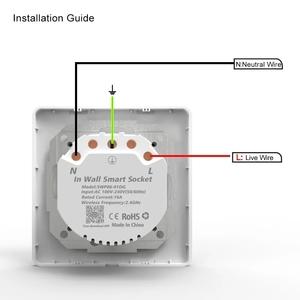Cubierta de plástico 16A Tuya WIFI Smart Power Plug Toma de corriente estándar de la UE con monitor de alimentación para Google Alexa Alice - Product Image 6