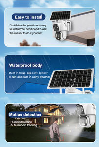 Cámara de Seguridad PTZ Exterior AOV 4G Solar de Doble Lente y 2MP, Bajo Consumo, Visión Nocturna a Todo <span class=keywords><strong>Color</strong></span>, Impermeable - Product Image 5