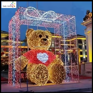 Luces Decorativas Navideñas para Exteriores con Motivo de Oso Polar LED, Clasificación IP44, 2700K Blanco Cálido, Fácil Instalación - Product Image 3