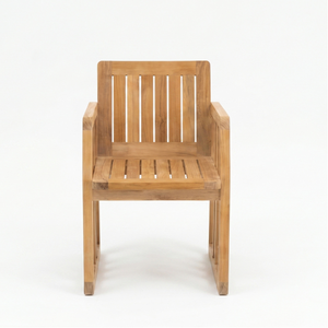 Fauteuil de jardin moderne en teck massif avec pieds inclinés à double angle, durable, écologique, conception personnalisée OEM pour salon et salle à manger - Product Image 3