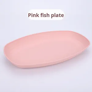 ชุดจานอาหารสำหรับงานเลี้ยงอาหารค่ำแบบทันสมัยทำจากฟางข้าวสาลีทรงสี่เหลี่ยมหนาสำหรับ<span class=keywords><strong>ปลา</strong></span>นึ่ง - Product Image 6