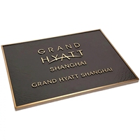 Plaque gravée en laiton massif de haute qualité, cadre décoratif personnalisé, publicité, montage mural pour voiture, affichage étanche IP65