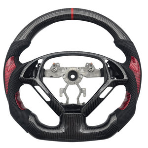 Volante Deportivo de Fibra de Carbono y Cuero para <span class=keywords><strong>Infiniti</strong></span> G25/G37/Q60/Q50/QX70 FX35/QX80, Piezas de Auto para EX35/EX37 - Product Image 5