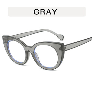 Personalità occhio di gatto trasparente linea di <span class=keywords><strong>disegno</strong></span> anti-blu luce occhiali da vista di grandi dimensioni montature ottiche stile Super moda donna - Product Image 3