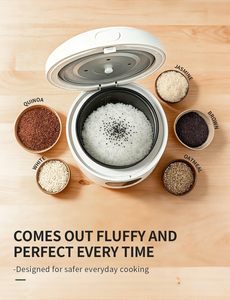 Multi-Functional Electric Mini Portable <b>Square</b> Rice Cooker Measuring Cup Digital LED Display Non-Stick Coating Fast 1L Capacity - Product Image 4