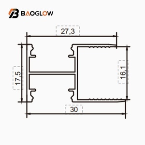 Bande lumineuse LED encastrée au sol de haute qualité à 16 étagères en bois, surface personnalisée, pour profilé LED de plafond en aluminium, néon IP67 - Product Image 5