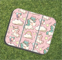 Tapis de cuisine et de camping extérieur en PVC anti-fatigue, antidérapant et imperméable - Coussin pliable portable avec couleurs et motifs personnalisables
