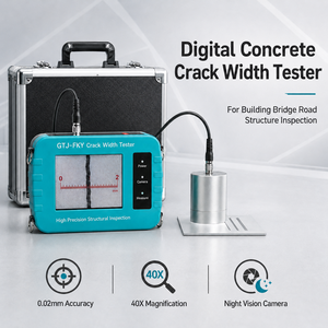 Jauge de mesure des fissures portable pour l'évaluation des maisons dangereuses et les tests de sécurité structurelle avec sonde de vision nocturne - Product Image 2