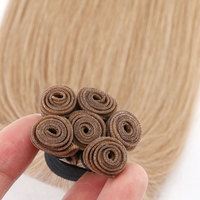 Marque privée Delux Ultra mince cuticule indienne crue alignée cheveux vierges génie trame bouclée