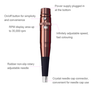 Máquina de Tatuaje Eléctrica PMU al por Mayor, Pluma de Acero Inoxidable de Alta Potencia para Maquillaje Permanente de Cejas y Labios, Uso en Estudio - Product Image 3