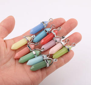 Nouvelle couleur printemps été Fluorescence pierre oeil de <span class=keywords><strong>chat</strong></span> pierre précieuse Point veilleuse pendentif <span class=keywords><strong>collier</strong></span> ras du cou avec chaîne pour les femmes - Product Image 4