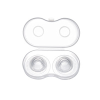 Correcteur de tétons inversés en silicone souple de qualité alimentaire, 2 pièces, tire-tétons portable avec étui de rangement pour les mamans allaitantes