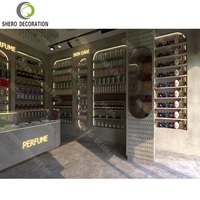 Vitrine de présentation de parfums stylisés Meubles de parfumerie Conception de comptoir de bar de parfums de haute qualité