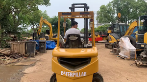 3 שנה אחריות מחיר זול יפן חתול 3 טון בשימוש דיזל מלגזה למכירה - Product Image 5