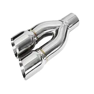 T304 Stainless Steel Truck Exhaust Double Wallヒント3 In 4 Out