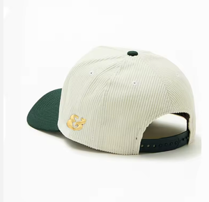 Gorras de Béisbol de Pana de 5 Paneles Unisex de Alta Calidad Aung Crown, Gorras de Béisbol con Visera Curva de Dos Tonos y Logotipo Bordado Personalizado - Product Image 4