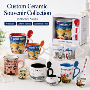 Tazas <span class=keywords><strong>de</strong></span> Cerámica <span class=keywords><strong>de</strong></span> Recuerdo <span class=keywords><strong>de</strong></span> Cayman, París, Nueva York y Rumania, Personalizadas al por Mayor con Diseño <span class=keywords><strong>de</strong></span> Lugares Emblemáticos <span class=keywords><strong>de</strong></span> la Ciudad, Taza <span class=keywords><strong>de</strong></span> <span class=keywords><strong>Café</strong></span> <span class=keywords><strong>de</strong></span> Porcelana Personalizada al por Mayor - Product Image 1