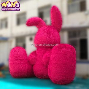 Alicia en el país de las Maravillas Dibujos animados inflables Animatronic <span class=keywords><strong>Conejo</strong></span> Globo <span class=keywords><strong>Conejo</strong></span> de Pascua para decoraciones festivas - Product Image 2