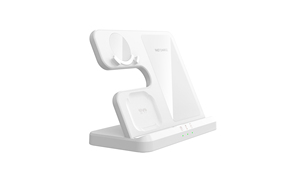 New 3in1 sạc không dây 15 Wát sạc nhanh đứng cho điện thoại đồng hồ tai nghe bán buôn xách tay - Product Image 3