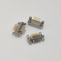 Hochgeschwindigkeits-Micro-D Robuster Aluminiumlegierungsgehäuse HJ30J-18TJW Rechtwinkliger PCB HJ30J Serie Luftfahrt-Rechtecksteckverbinder