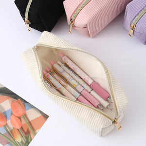 Vendita calda logo personalizzato velluto a coste astuccio <span class=keywords><strong>per</strong></span> scuola forniture grazioso astuccio Kawaii di grande capacità <span class=keywords><strong>per</strong></span> le ragazze - Product Image 6