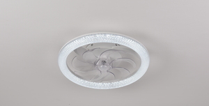 Modern LED <b>Ceiling</b> <b>Fan</b> with 5 Blades Plastic Construction DC Motor <b>Remote</b> <b>Control</b> Energy Saving for Residential Use - Product Image 2