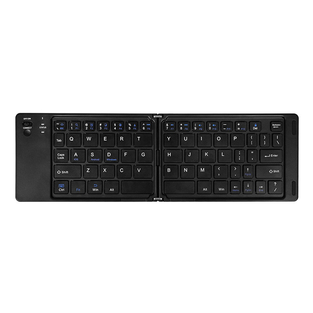 New Wireless Folding BT USB Type-C Mini Slim Portable Keyboard for Tablets Laptops Mobile Phones Outdoor Offices